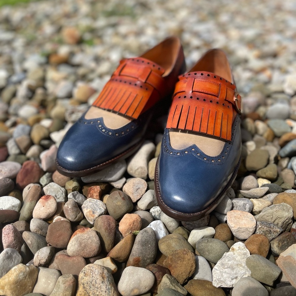 Handmade kilted loafer
